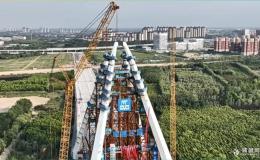 咸陽渭河高新大橋9月底將全線貫通